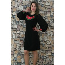 Embroidered dress "Rose Breath"